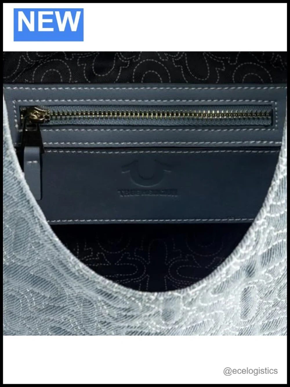 Tote Bag with Faux Suede, Removeable Strap, Magnetic Snap